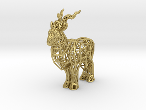 Markhor (adult male) in Natural Brass