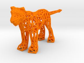 Lion (adult female) in Orange Processed Versatile Plastic