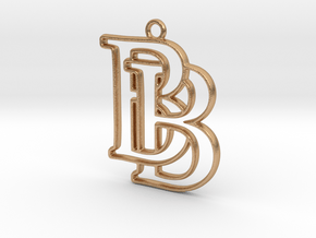 Monogram with initials B&B in Natural Bronze
