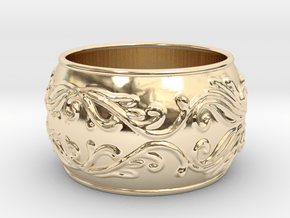 Lady Warrior bracelet in 14k Gold Plated Brass: Small