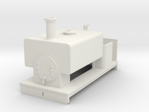 OO freelance 0-4-0T box tank loco in White Natural Versatile Plastic