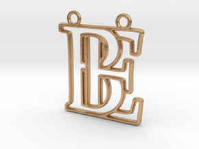 Monogram with initials B&E in Natural Bronze