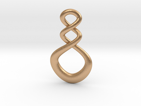 Maori Infinity Pendant in Natural Bronze