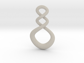 Maori Infinity Pendant in Natural Sandstone