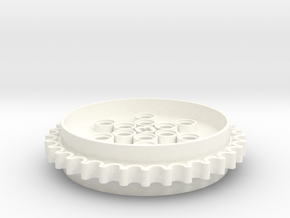 Sprocket Gear 63,4mm in White Processed Versatile Plastic