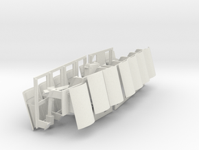 TUSK II for Abrams ARAT 32 Turret side panels in White Premium Versatile Plastic