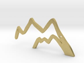 YM mountains in Natural Brass