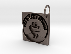The B-Town Hitmen Keychain in Polished Bronzed-Silver Steel