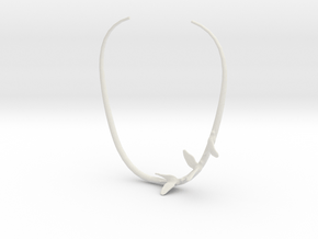 Birds on wire in White Natural Versatile Plastic