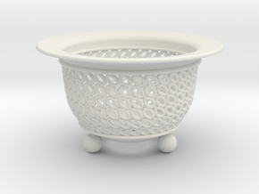 Neo Pot Ovals 4in.  in White Natural Versatile Plastic