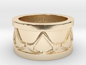 Assassins Creed Ring in 14k Gold Plated Brass: 2.25 / 42.125