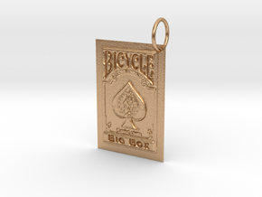 Bicycle Playing Cards Keychain in Natural Bronze
