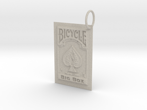 Bicycle Playing Cards Keychain in Natural Sandstone