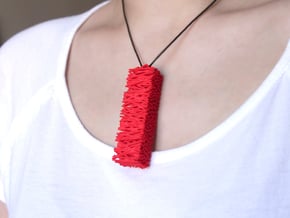 Twigs Pendant - Wood Series in Red Processed Versatile Plastic
