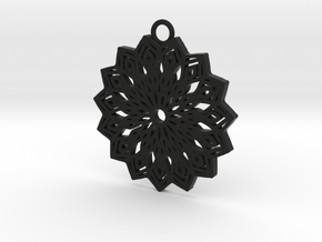 Lelia pendant in Black Natural Versatile Plastic: Large