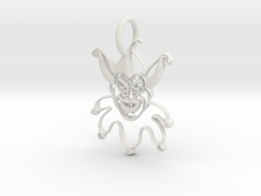 Joker Pendant in White Natural Versatile Plastic