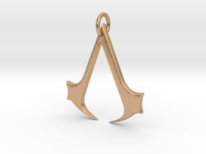 Assassins Creed Pendant in Natural Bronze