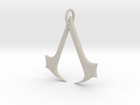 Assassins Creed Pendant in Natural Sandstone