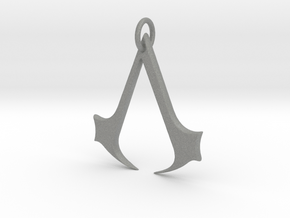 Assassins Creed Pendant in Gray PA12