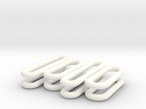 header_bends 1/25 3inchx2 in White Processed Versatile Plastic