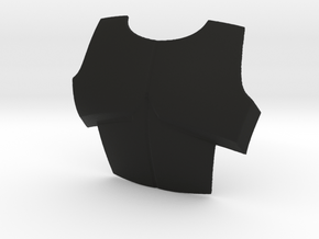 ARC Chest plate 6 inches  in Black Natural Versatile Plastic
