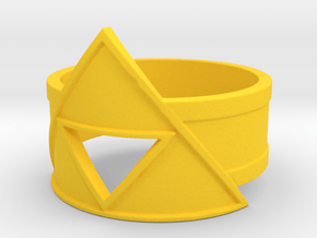 TriForce  Ring in Yellow Processed Versatile Plastic: 5 / 49