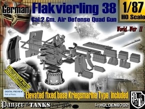 1/87 Kriegsmarine Flakvierling 38 Set001 in Smooth Fine Detail Plastic