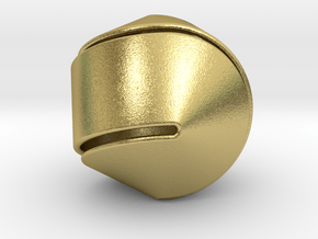 Hexasphericon Large & Hollow in Natural Brass
