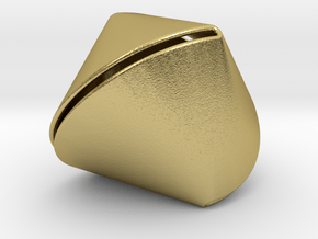 Sphericon Large & Hollow in Natural Brass