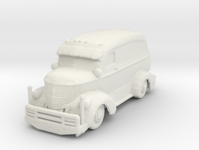 Jeepers Creeper Van v2 220 scale in White Natural Versatile Plastic
