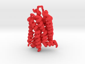 Rhodopsin Ribbon in Red Processed Versatile Plastic: Small
