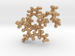 Oxytocin Keychain - Most probable conformation in Natural Bronze