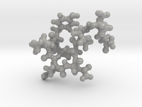 Oxytocin Keychain - Most probable conformation in Aluminum