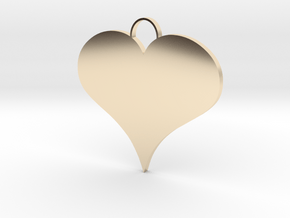 Heart Pendant in 14K Yellow Gold