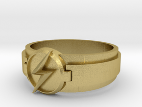 Kid Flash Ring Size 9 in Natural Brass