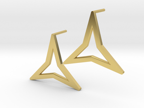 Triangoli in Polished Brass