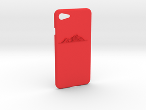 iPhone7　case　Mountain 1 in Red Processed Versatile Plastic