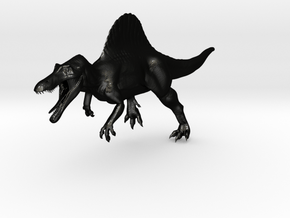 Spinosaurus Aegyptiacus (JP Style) Version 2 in Matte Black Steel