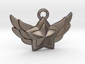 Star Guardian - First Star (Charm) in Polished Bronzed-Silver Steel