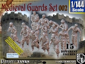 1/144 Medieval Guards Set002 in Tan Fine Detail Plastic