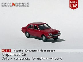 Vauxhall Chevette 4-door saloon (British N 1:148) in Tan Fine Detail Plastic