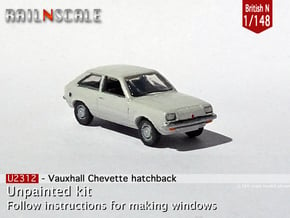 Vauxhall Chevette hatchback (British N 1:148) in Tan Fine Detail Plastic