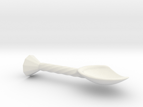 Herb spoon in White Natural Versatile Plastic