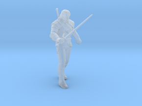 Witcher Geralt uniqe miniature high detail pose 2/ in Tan Fine Detail Plastic