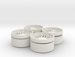 Floater Base-and-rings in White Natural Versatile Plastic