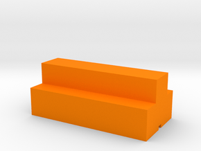 Game Piece, Lumber Token in Orange Processed Versatile Plastic