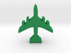 Game Piece, Airliner, 4 engines in Green Processed Versatile Plastic