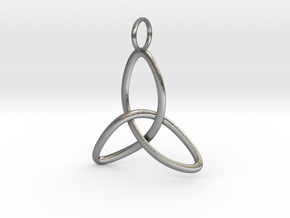 Single Celtic Knot - Thin in Natural Silver