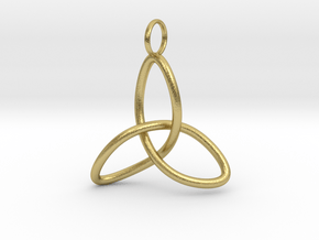 Celtic Knot, simple in Natural Brass