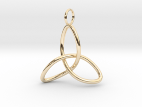 Celtic Knot, simple in 14k Gold Plated Brass